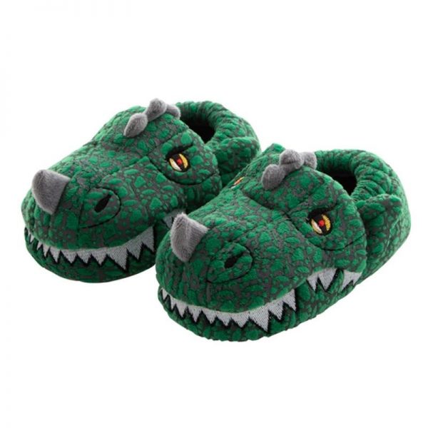 Chaussons Noël Renne En Peluche - Pantoufles Chaudes Femme/homme - Design Grinch, Tête De Renne 3D - Pour Intérieur Hiver